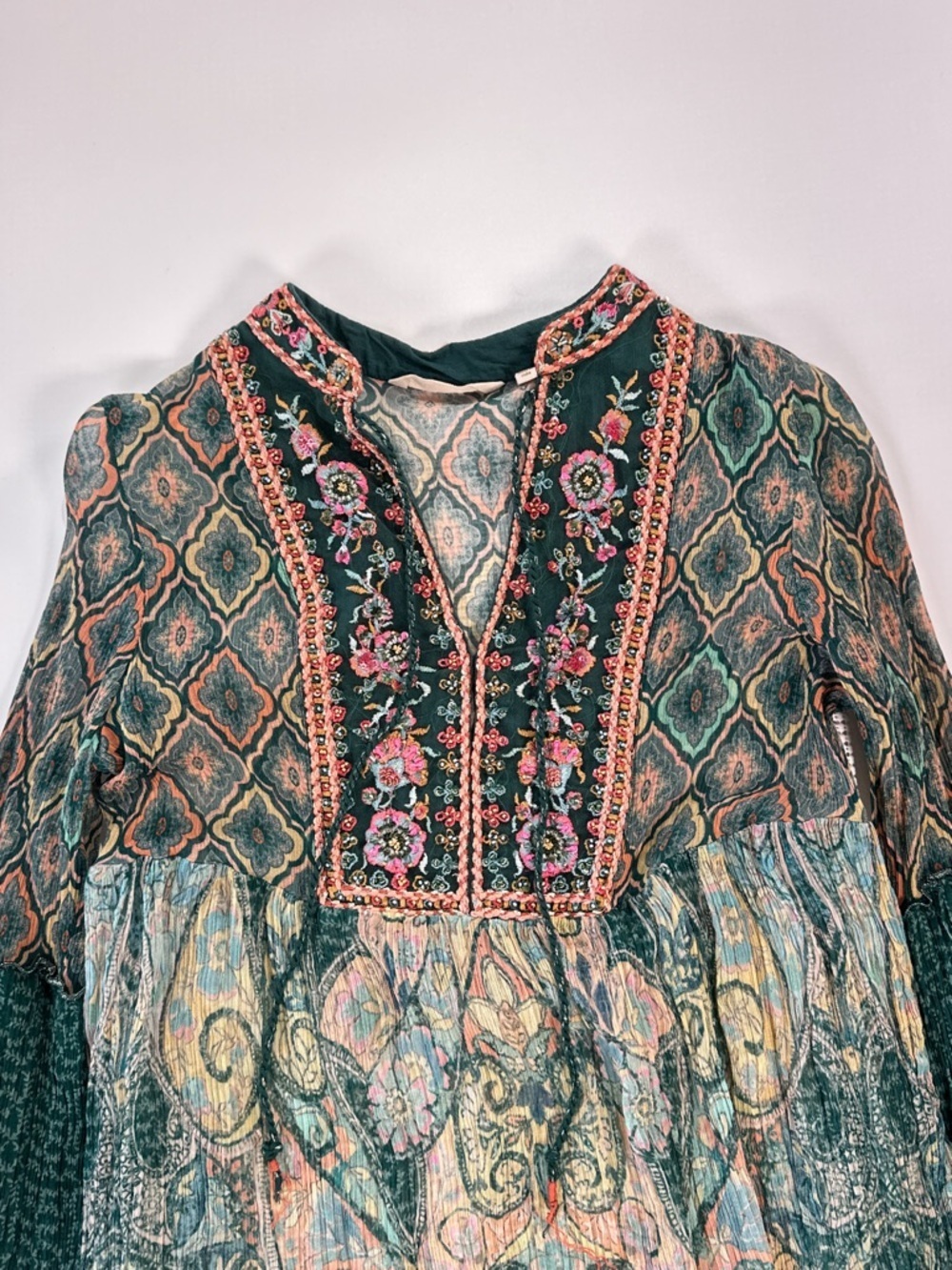 Soft Surroundings Women’s Peasant Tunic Embroidered Festival Small - Picture 3 of 13
